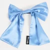 Chunks - Silk Bow Barrette in Blue | Hair Accessories
