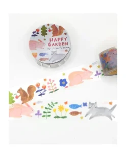 Cozyca - Happy Garden by Aiko Fukawa - Clear Washi Tape | Kids Kids Craft & Activities | Stickers, Stationery & Scrapbooking