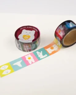 Cozyca - Hello! AIUEO Friends - Clear Washi Tape | Kids Kids Craft & Activities | Stickers, Stationery & Scrapbooking