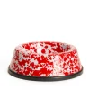 Crow Canyon - Pet Bowl Splatter Small Red | Plates & Bowls
