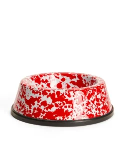 Crow Canyon - Pet Bowl Splatter Small Red | Plates & Bowls