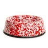 Crow Canyon - Pet Bowl Splatter Large Red | Plates & Bowls