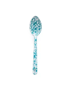 Crow Canyon - Splatter Large Slotted Spoon - Turquoise | Chopping & Serving | Fun Things For The Kitchen