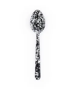 Crow Canyon - Splatter Large Serving Spoon - Black | Chopping & Serving | Fun Things For The Kitchen