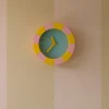 Daniel - Emma Daniel + Emma - Stripe Clock - Pink/Yellow | Fun Things For The Kitchen | Vases