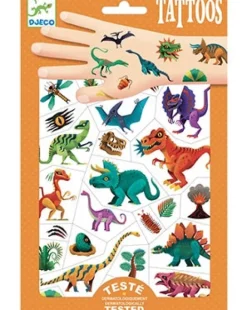 Djeco - Dino Club Temporary Tattoos | Kids Kids Craft & Activities