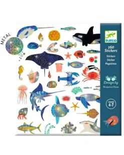 Djeco - Metallic Stickers Ocean | Stickers, Stationery & Scrapbooking