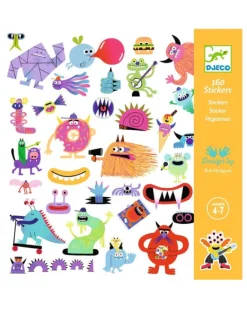 Djeco - Monster 160 Stickers | Kids Kids Craft & Activities | Stickers, Stationery & Scrapbooking