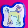 Pinky's Emily Green - Holographic Poodle Sticker | Stickers, Stationery & Scrapbooking