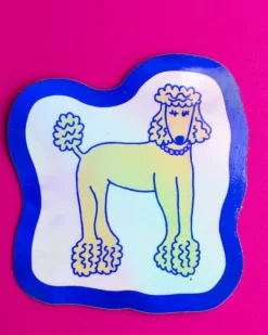 Pinky's Emily Green - Holographic Poodle Sticker | Stickers, Stationery & Scrapbooking