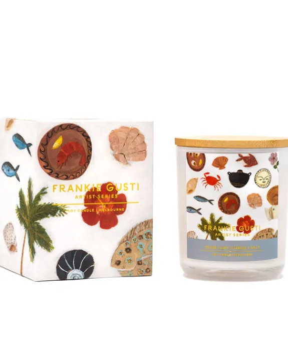 Frankie Gusti - Artist Series Candle - Olive Leaf, Citrus & Salt - Gabrielle Diamantis | Scented Candles & Room Sprays