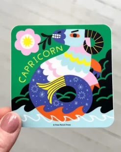 Free Period Press - Capricorn Zodiac Vinyl Sticker | Stickers, Stationery & Scrapbooking
