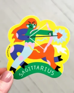 Free Period Press - Sagittarius Zodiac Vinyl Sticker | Stickers, Stationery & Scrapbooking