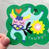 Free Period Press - Taurus Zodiac Vinyl Sticker | Stickers, Stationery & Scrapbooking