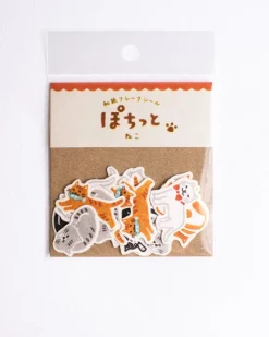 Furukawashiko - Washi Flake Stickers - Little cats | Stickers, Stationery & Scrapbooking