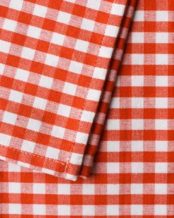 Pinky's Gingham Check Table Cloth 150 x 250cm - Tomato | Fun Things For The Kitchen