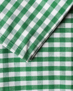 Pinky's Gingham Check Table Cloth 150 x150cm - Green | Fun Things For The Kitchen