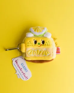 Gladee - Lemon Shortcake Mini Case for AirPods | Keyrings & Bag Charms | Travel
