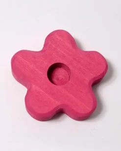 Grimm's Candle Holder Pink Flower | Kids Baby