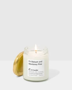 Hi Candle! - Fir Balsam and Monterey Pine | Scented Candles & Room Sprays | Scent & Care