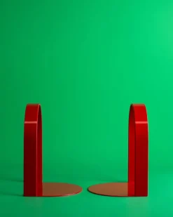 Idle Hands - Passage Bookends - Flame Red | Home Decor