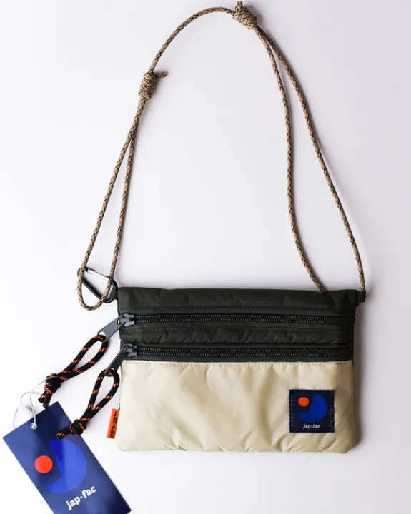 Japfac - Mini Candy Nylon Bag Deku (cream and green) | Bags