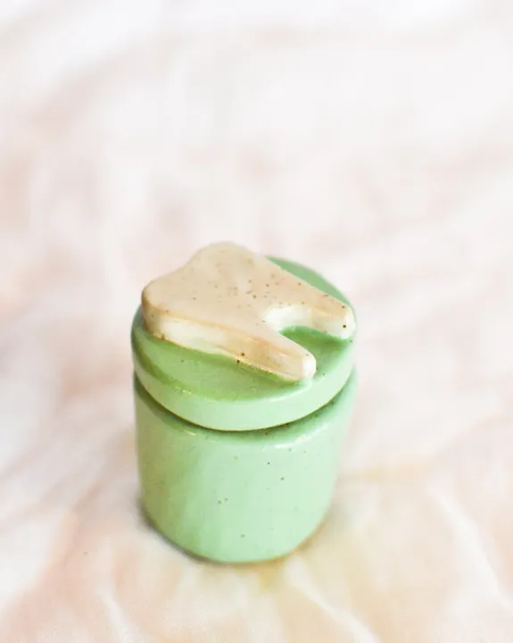 Julie B - Ceramic Tooth Fairy Box - Mint Green | Objects | Ceramics & Glass