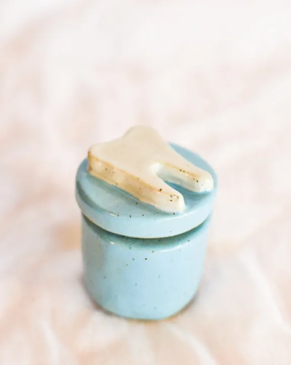 Julie B - Ceramic Tooth Fairy Box - Blue | Objects | Ceramics & Glass