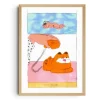 KIBLIND Atelier - Melek Zertal - Garfield A3 Poster | Art & Prints | Home Decor