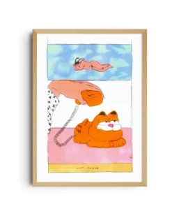 KIBLIND Atelier - Melek Zertal - Garfield A3 Poster | Art & Prints | Home Decor