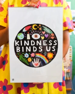 Luke John Matthew Arnold Kindness Binds Us - A3 Print - | Art & Prints
