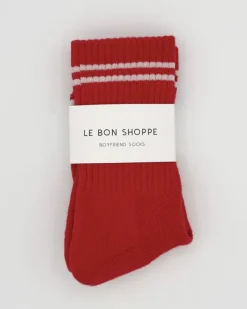 Le Bon Shoppe - Boyfriend Socks - Red | Socks