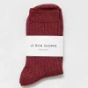 Le Bon Shoppe - Her Socks Lurex - Carmine Glitter | Socks | Accessories & Clothing
