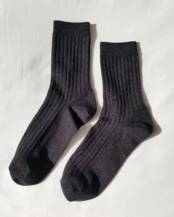 Le Bon Shoppe - Her Socks Lurex - Copper Black | Socks
