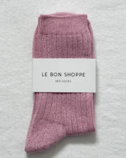 Le Bon Shoppe - Her Socks Lurex - Sparkling Rose | Socks
