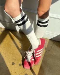 Le Bon Shoppe - Knee High Boyfriend Socks - Cream | Socks | Accessories & Clothing