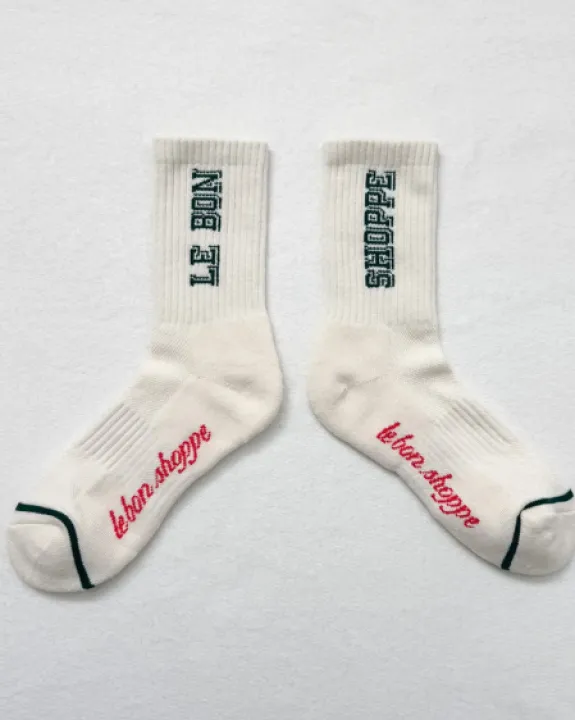 Le Bon Shoppe - Preppy Socks - Canvas / Green | Socks