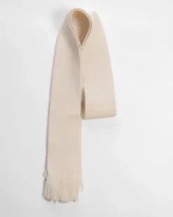 Lemme - Fringed Scarf - Bianco Naturale | Scarves | Accessories & Clothing