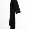 Lemme - Fringed Scarf - Nero | Scarves | Accessories & Clothing