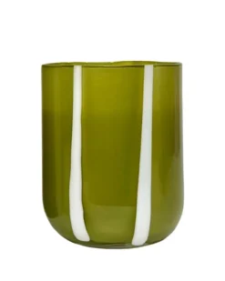 Maegen - Atina Glassware - Olive & White | Fun Things For The Kitchen | Mugs & Glasses