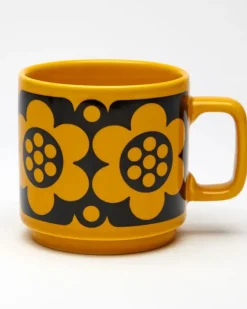 Magpie x Hornsea Mug - Geo Flower Yellow | Mugs & Glasses