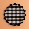 Mardi Powell - Coaster - Black/White and Black Ricrac | Tableware | Home Decor