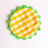 Mardi Powell - Coaster - Yellow and Green Ricrac | Fun Things For The Kitchen