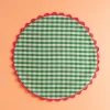 Mardi Powell - Placemat - Green and Pink Ricrac | Tableware | Home Decor