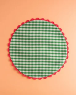 Mardi Powell - Placemat - Green and Pink Ricrac | Tableware | Home Decor