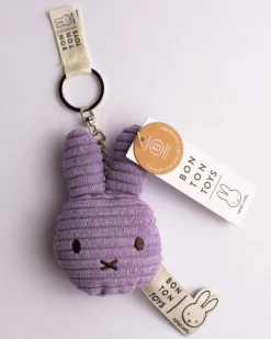 Bon Ton Toys Miffy - Flat Keychain - Corduroy Lilac | Keyrings & Bag Charms