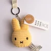 Bon Ton Toys Miffy - Flat Keychain - Corduroy Buttercream | Keyrings & Bag Charms