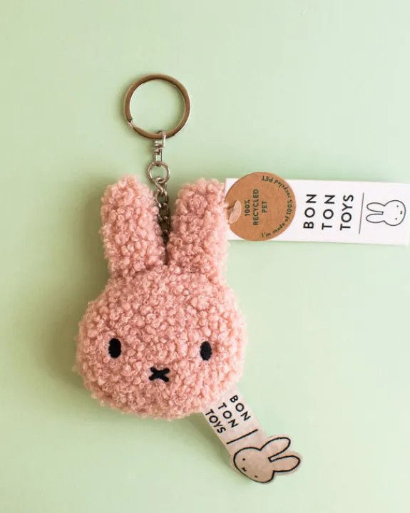 Bon Ton Toys Miffy - Flat Keychain Tiny Teddy - Pink | Keyrings & Bag Charms