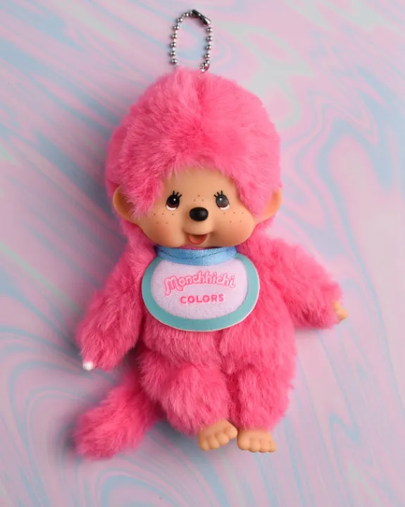 Sekiguchi Monchhichi - Bag Charm - Hot Pink | Keyrings & Bag Charms