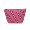 Mosey Me - Raspberry Stripe Cosmetic Case | Travel | Bags